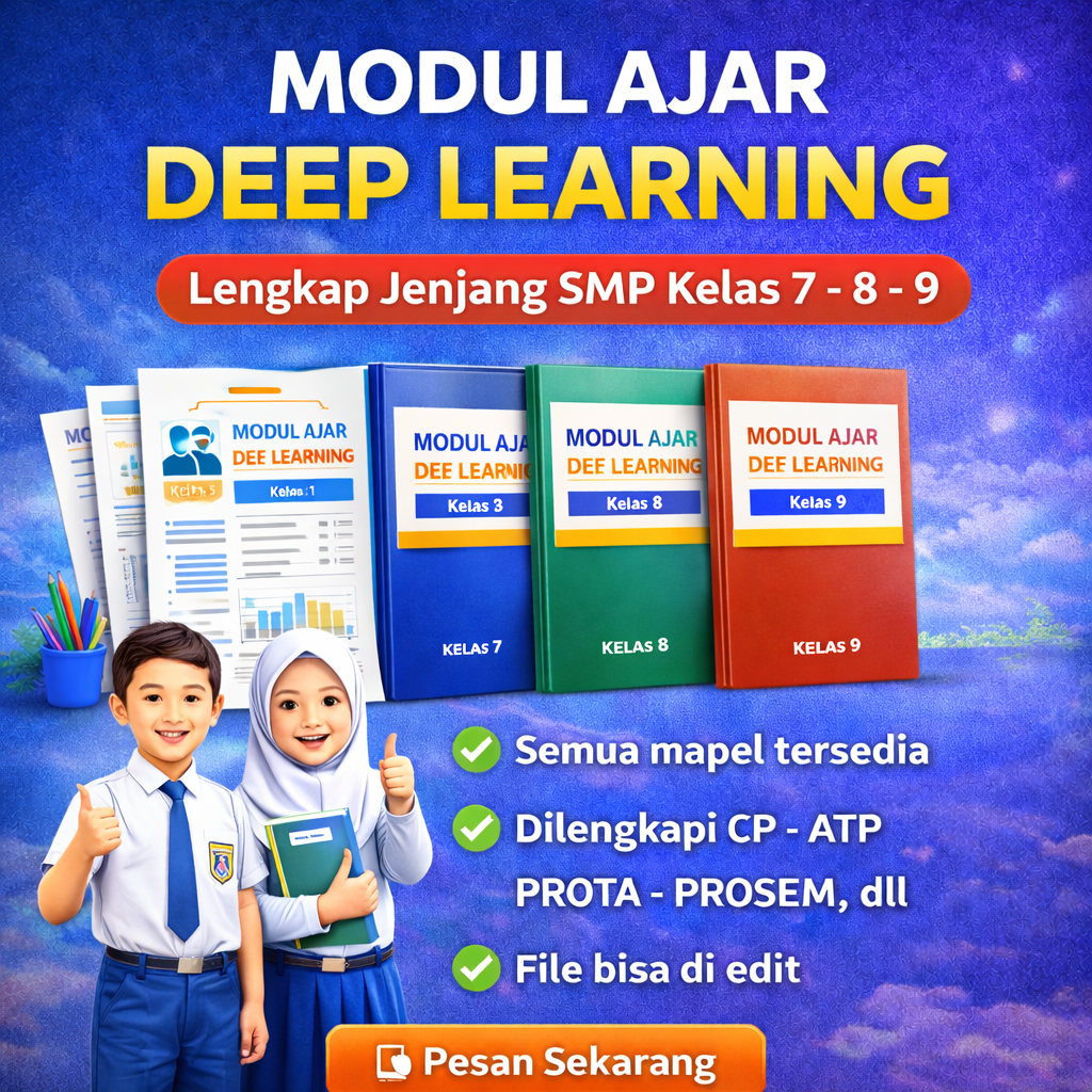 Perangkat Ajar Deep Learning SMP Lengkap Semua Mata Pelajaran - Pendidikan